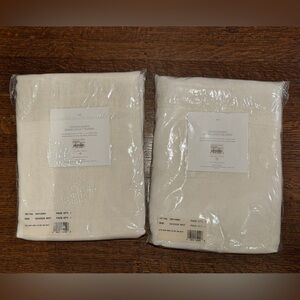 RH 100% linen - drapery x2